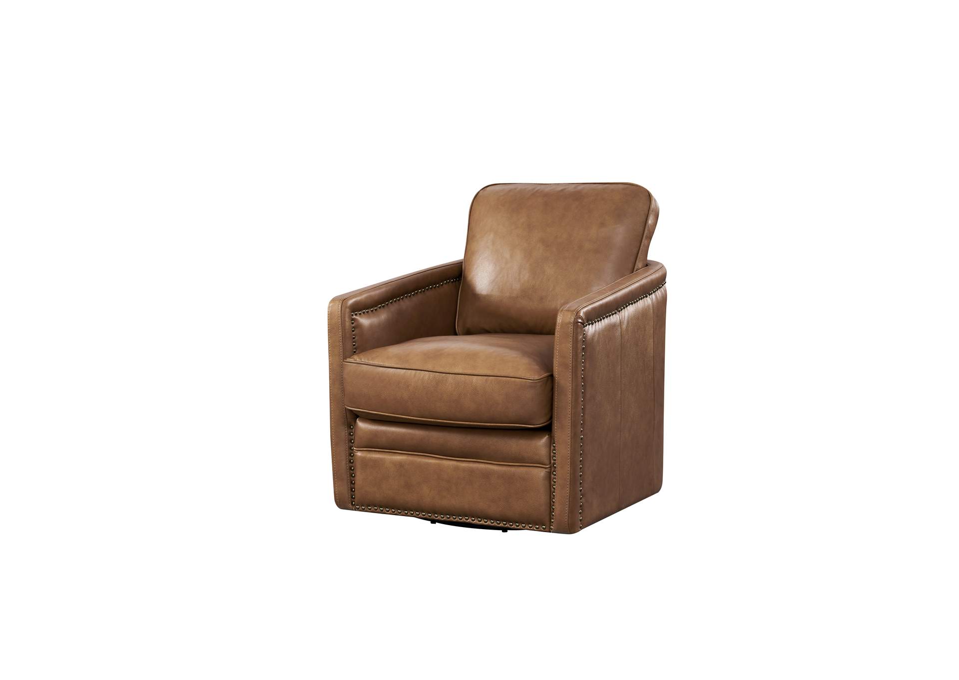 Georgetowne N1026S Alto Swivel Chair 177137 Camel,Leather Italia USA