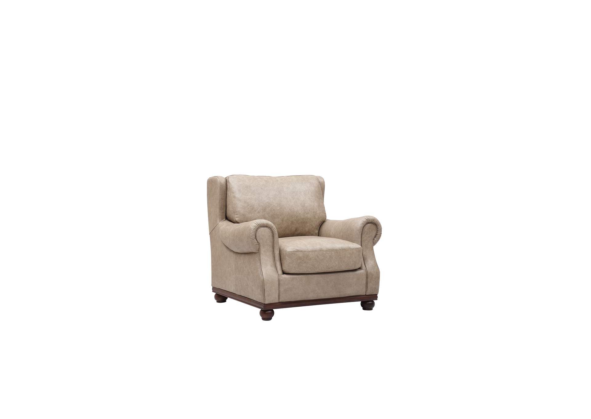 Georgetowne 2223 Tilton Chair 8096 Beige Leather - Split,Leather Italia USA