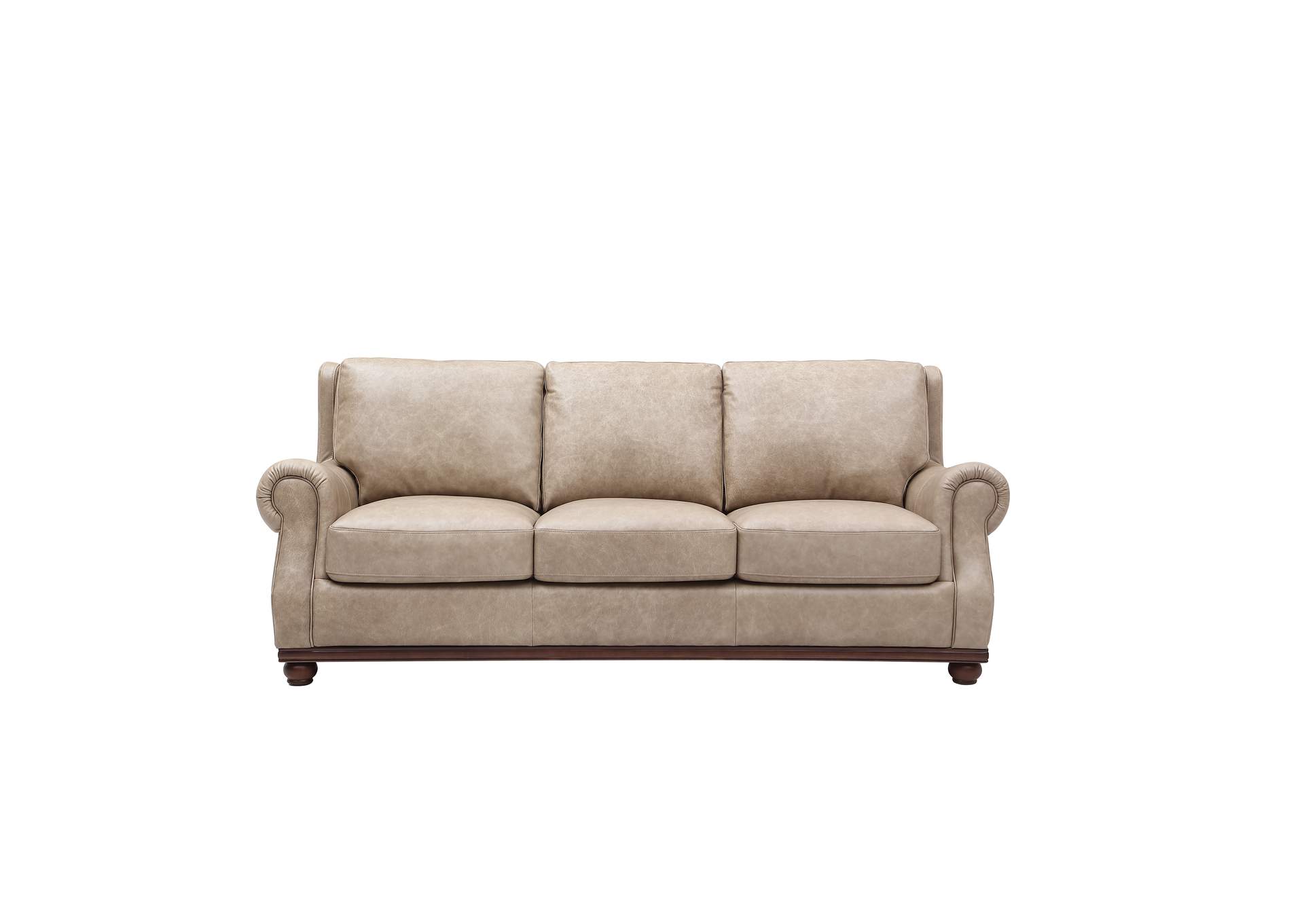 Georgetowne 2223 Tilton Sofa 8096 Beige Leather - Split,Leather Italia USA