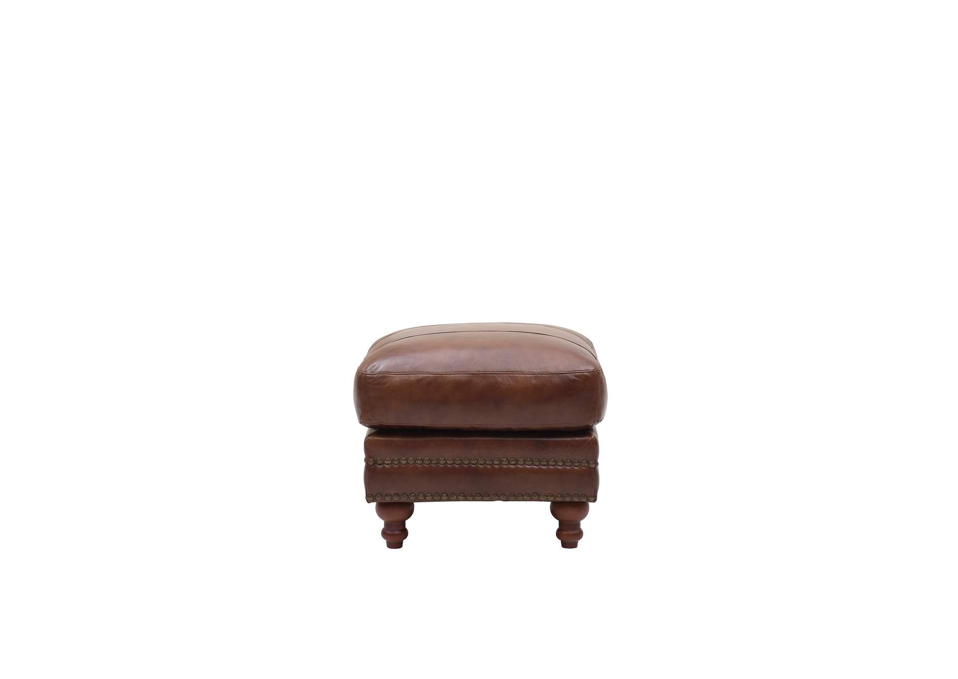 Georgetowne 2239 Butler Ottoman 6618 Brown 100 Top Grain,Leather Italia USA