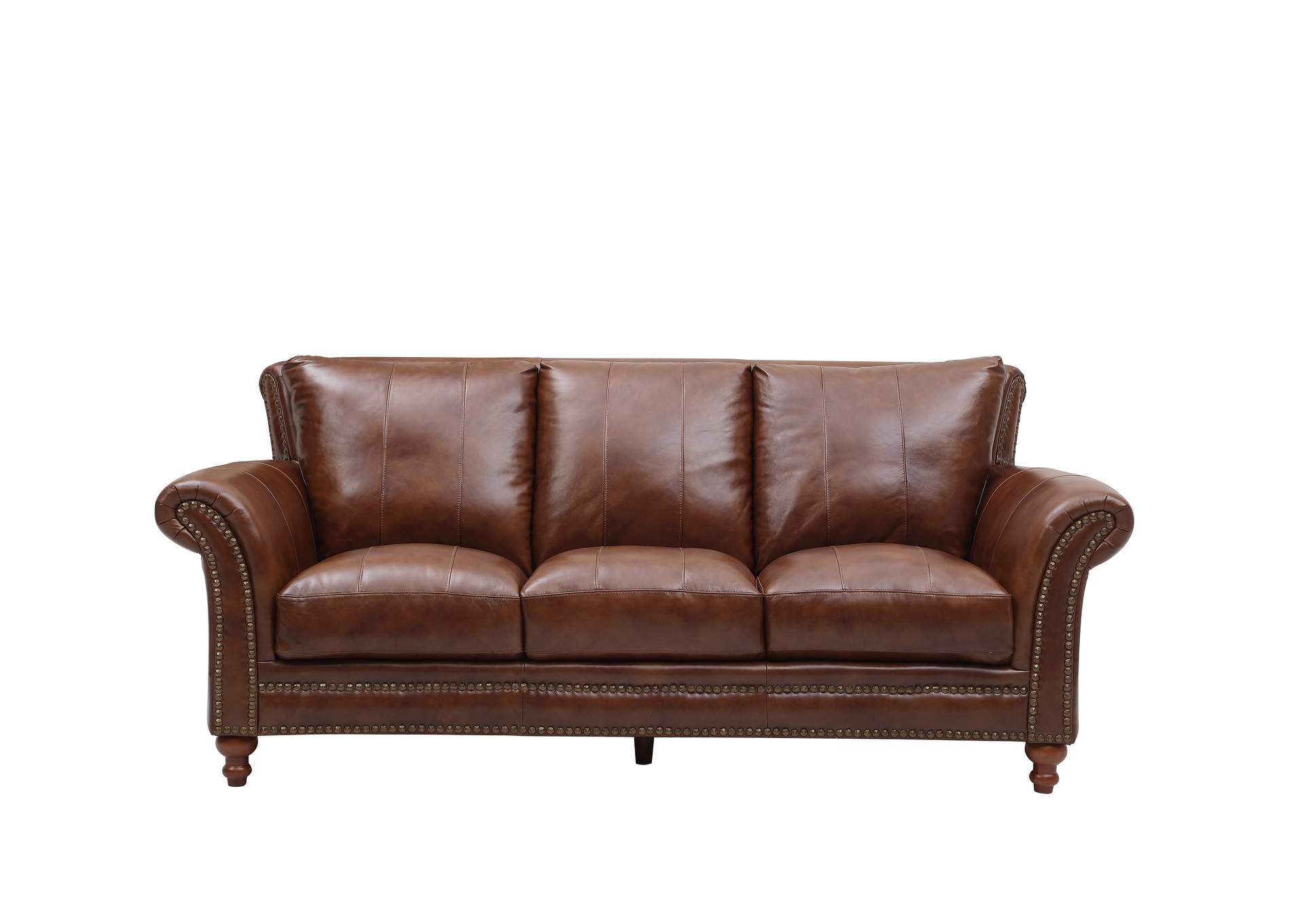 Georgetowne 2239 Butler Sofa 6618 Brown 100 Top Grain,Leather Italia USA