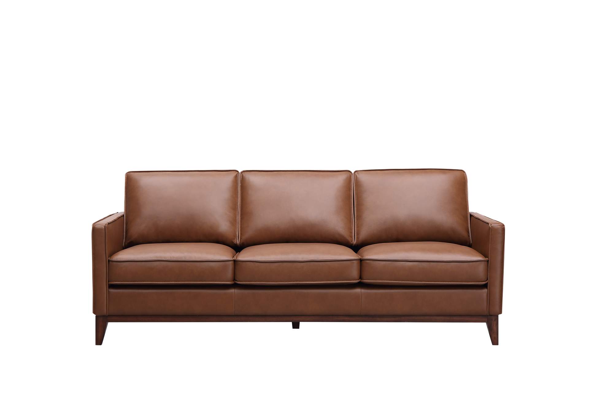 Gtowne 6803 Weston Sofa 1015S Highland Saddle Leather -,Leather Italia USA