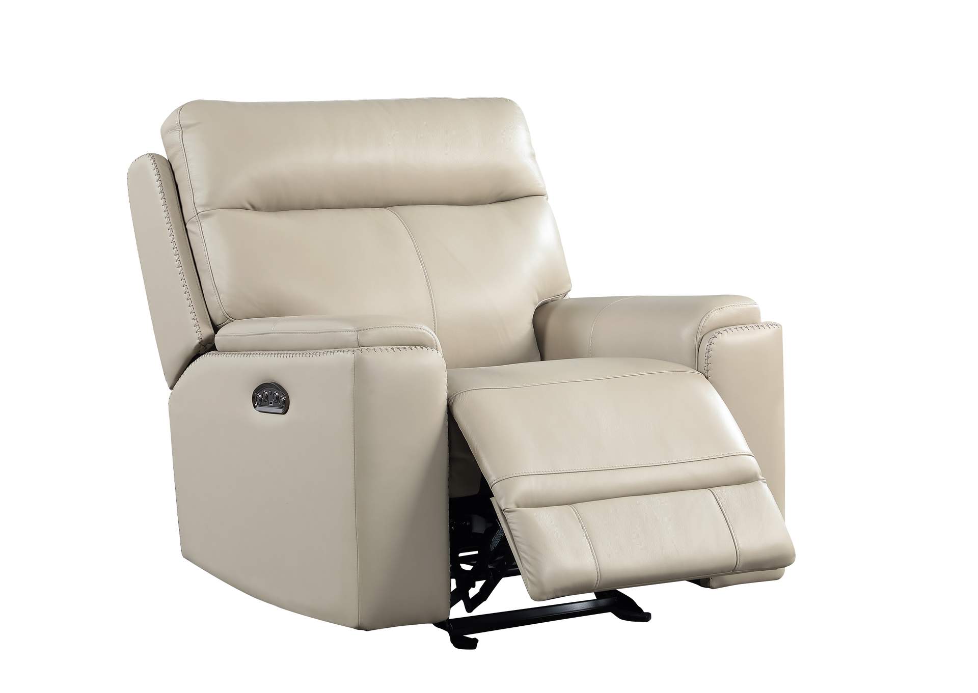 Eh310 Bryant Chair Glider 2P 1001Lv Taupe Leather,Leather Italia USA