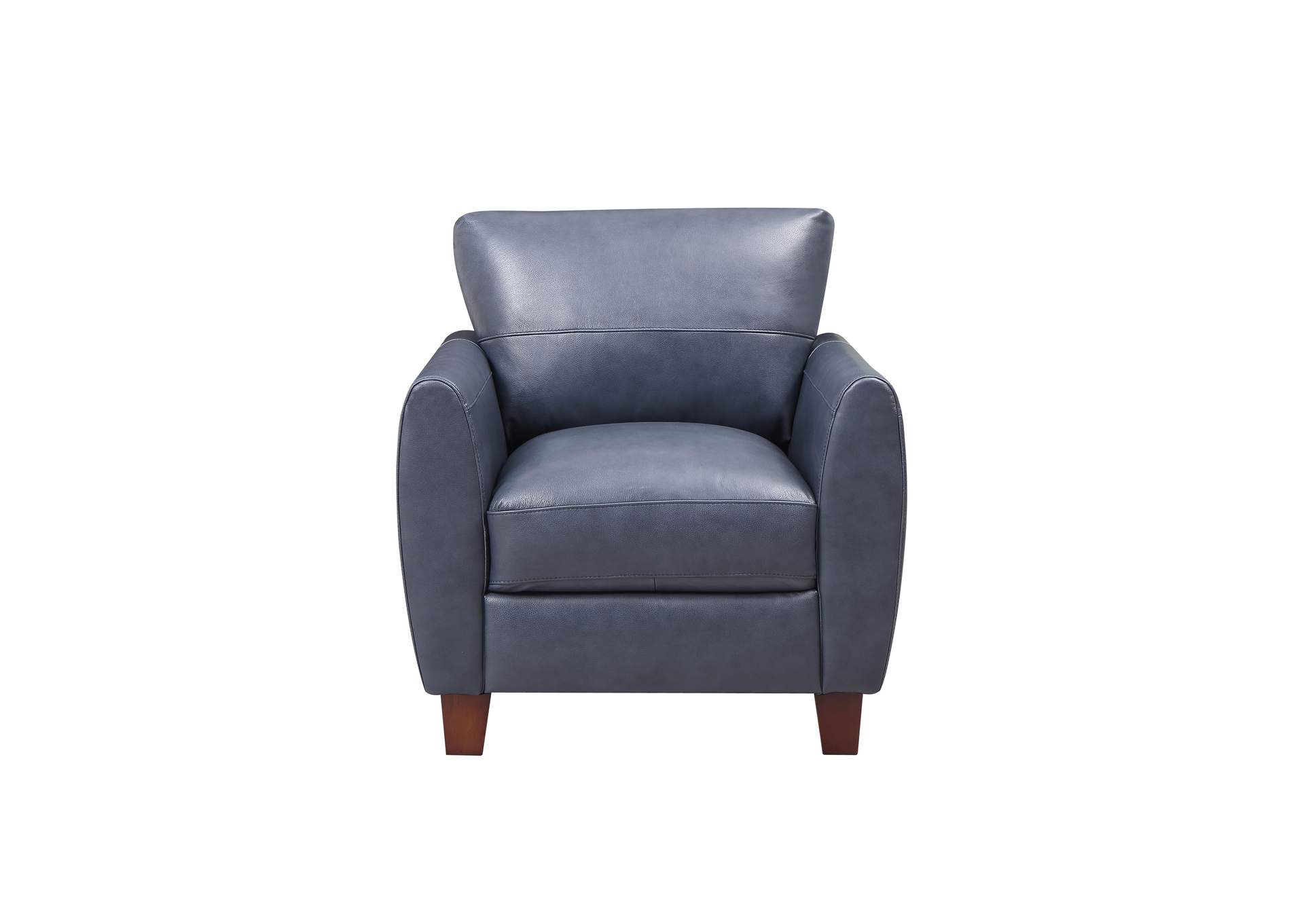 Georgetowne 6529 Traverse Chair 177147 Blue,Leather Italia USA