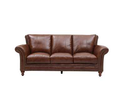 Image for Georgetowne 2239 Butler Sofa 6618 Brown 100 Top Grain