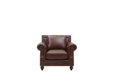 Image for Georgetowne 4855 Bayliss Chair 1721 Rustic Brown Leather - S