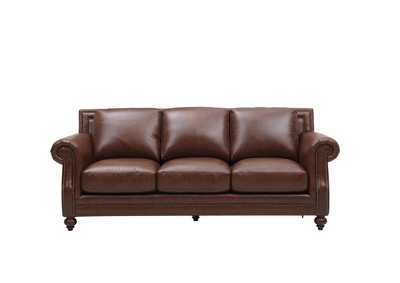 Image for Georgetowne 4855 Bayliss Sofa 1721 Rustic Brown Leather - Sp