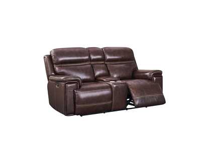 Image for Georgetowne Eh2394 Fresno P2 Console Loveseat 1004Lv Brown