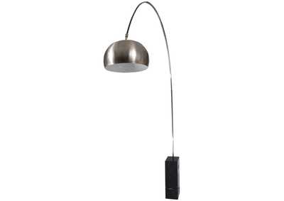 Image for Arco Black Lamp w/Marble Cube Base