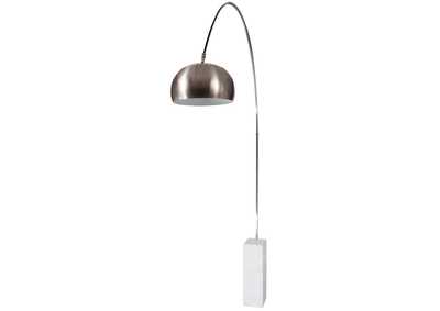 Image for Arco White Lamp w/Marble Cube Base
