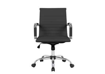 Image for Harris Black Ribbed Office Chair