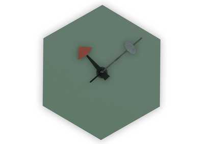 Image for Manchester Ocean Green Diamond Non-Ticking Wall Clock