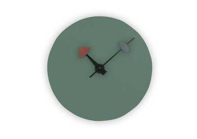 Image for Manchester Ocean Green Round Non-Ticking Wall Clock