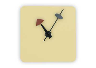 Image for Manchester Cream Square Non-Ticking Wall Clock