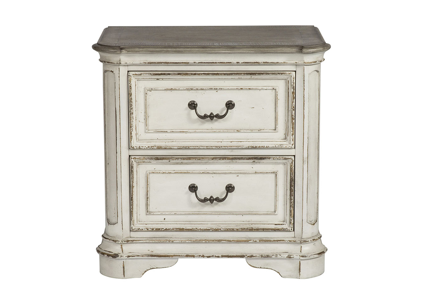 Magnolia Manor King Panel Bed, Dresser & Mirror, Chest, Nightstand,Liberty