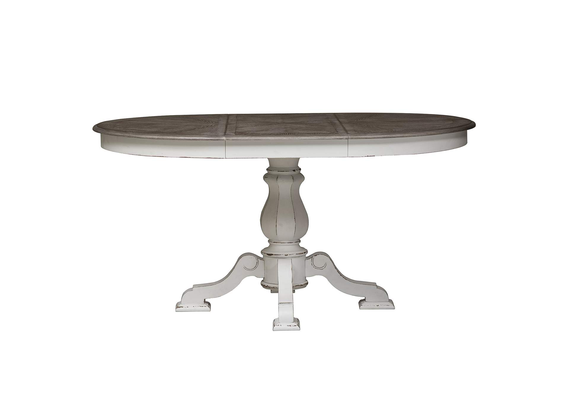 Magnolia Manor White Extension Leaf Dining Table,Liberty