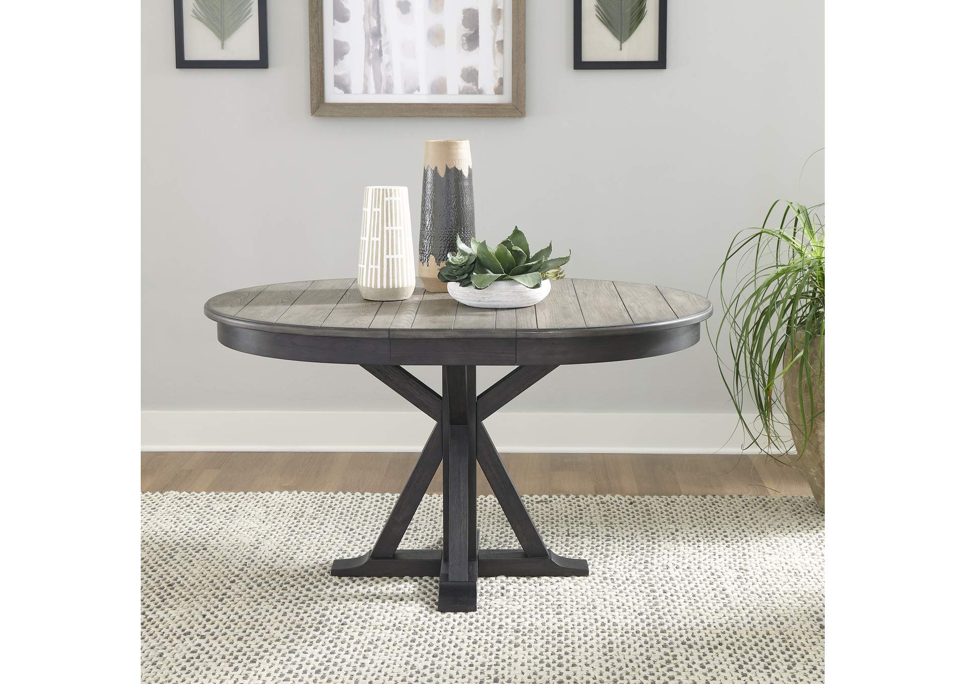 Allyson Park Pedestal Table,Liberty