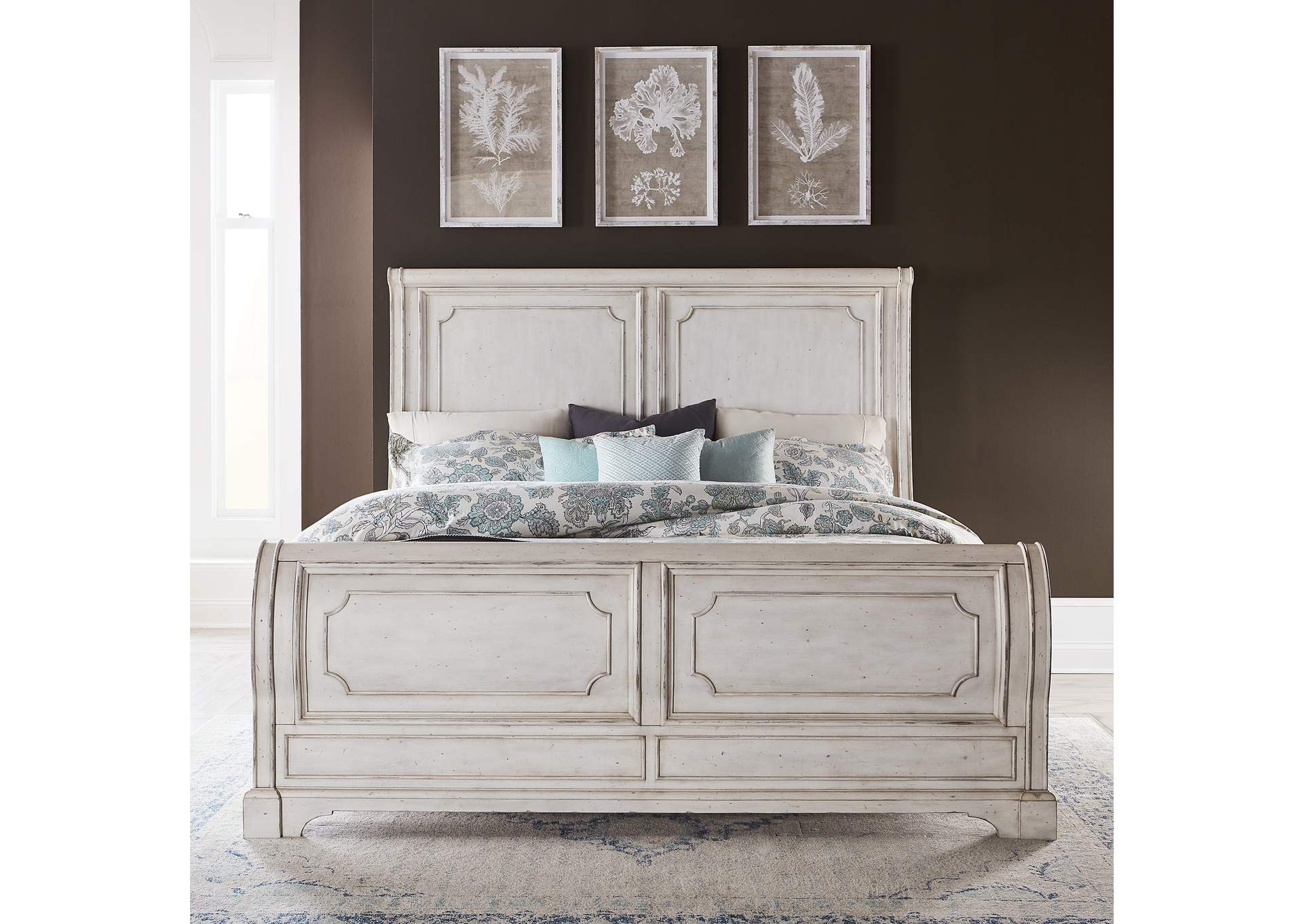 Abbey Road King Sleigh Bed,Liberty