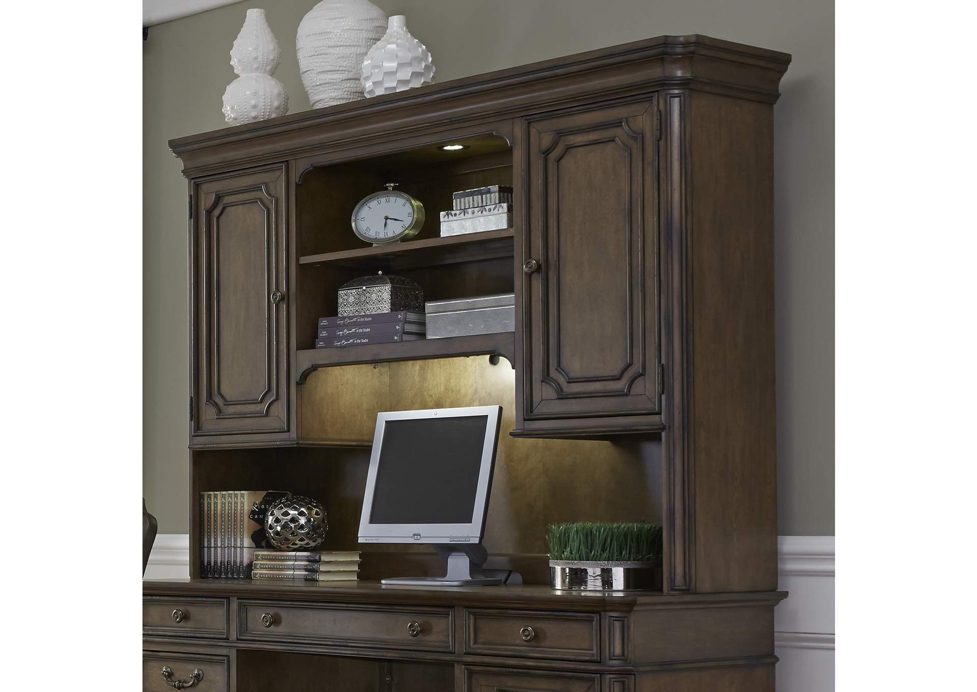 Jr. Executive Credenza Hutch,Liberty