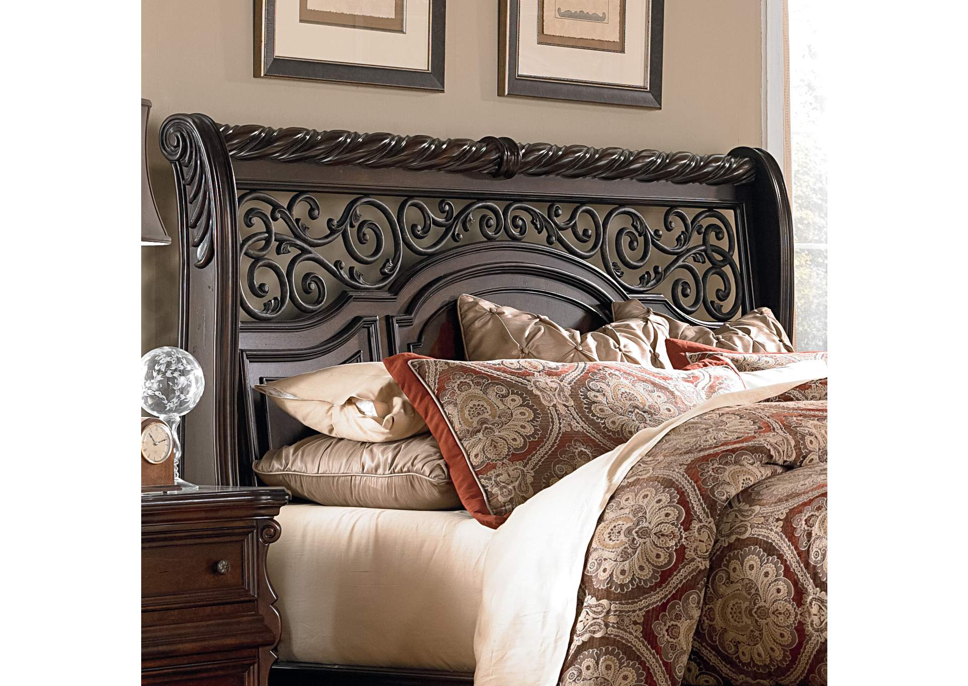 King Sleigh Headboard,Liberty