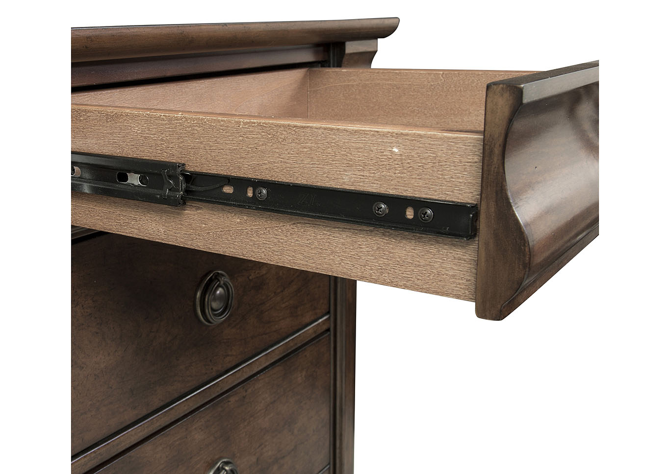 Rustic Traditions King Sleigh Bed, Dresser & Mirror,Liberty