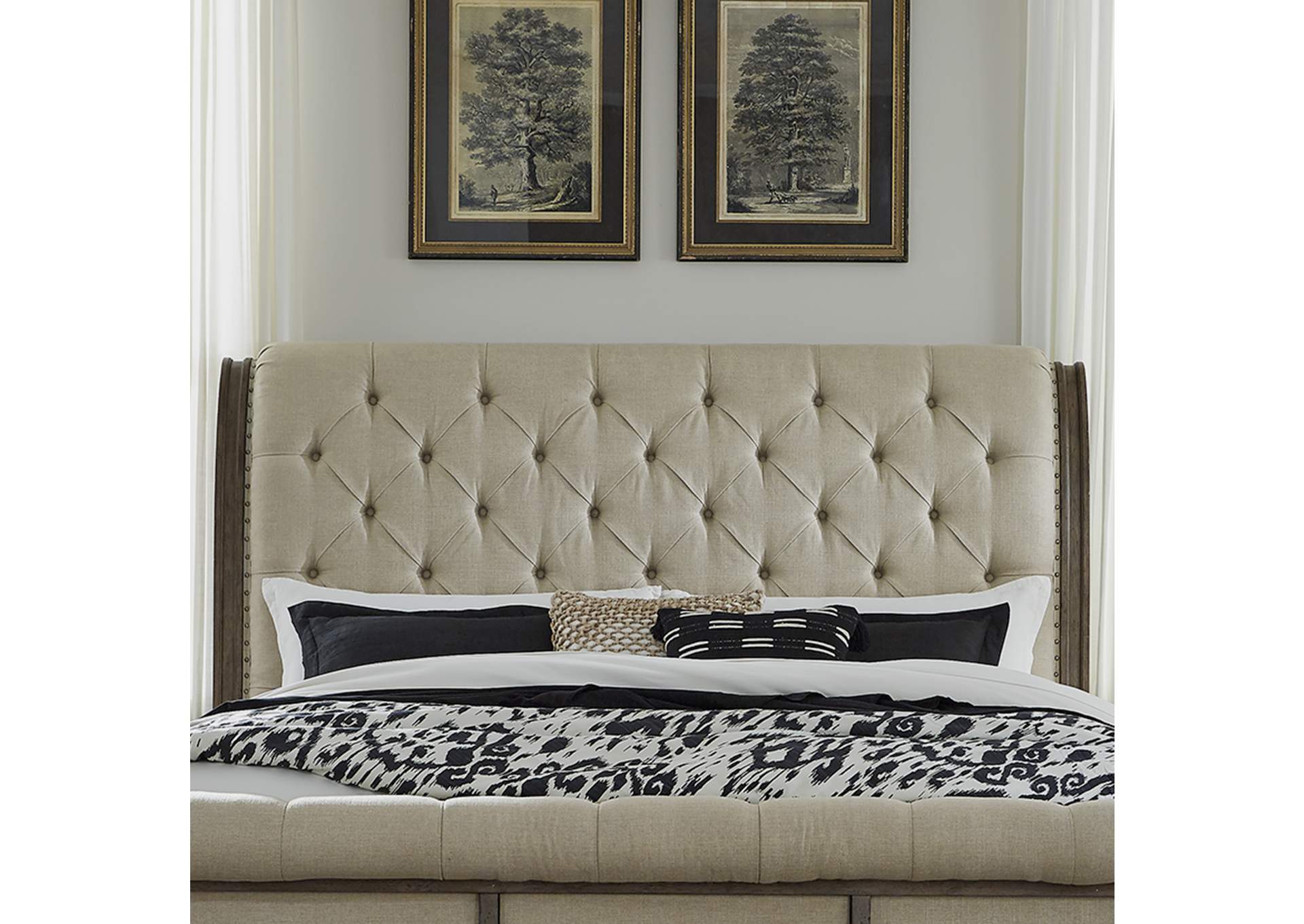 Queen Uph Sleigh Headboard,Liberty