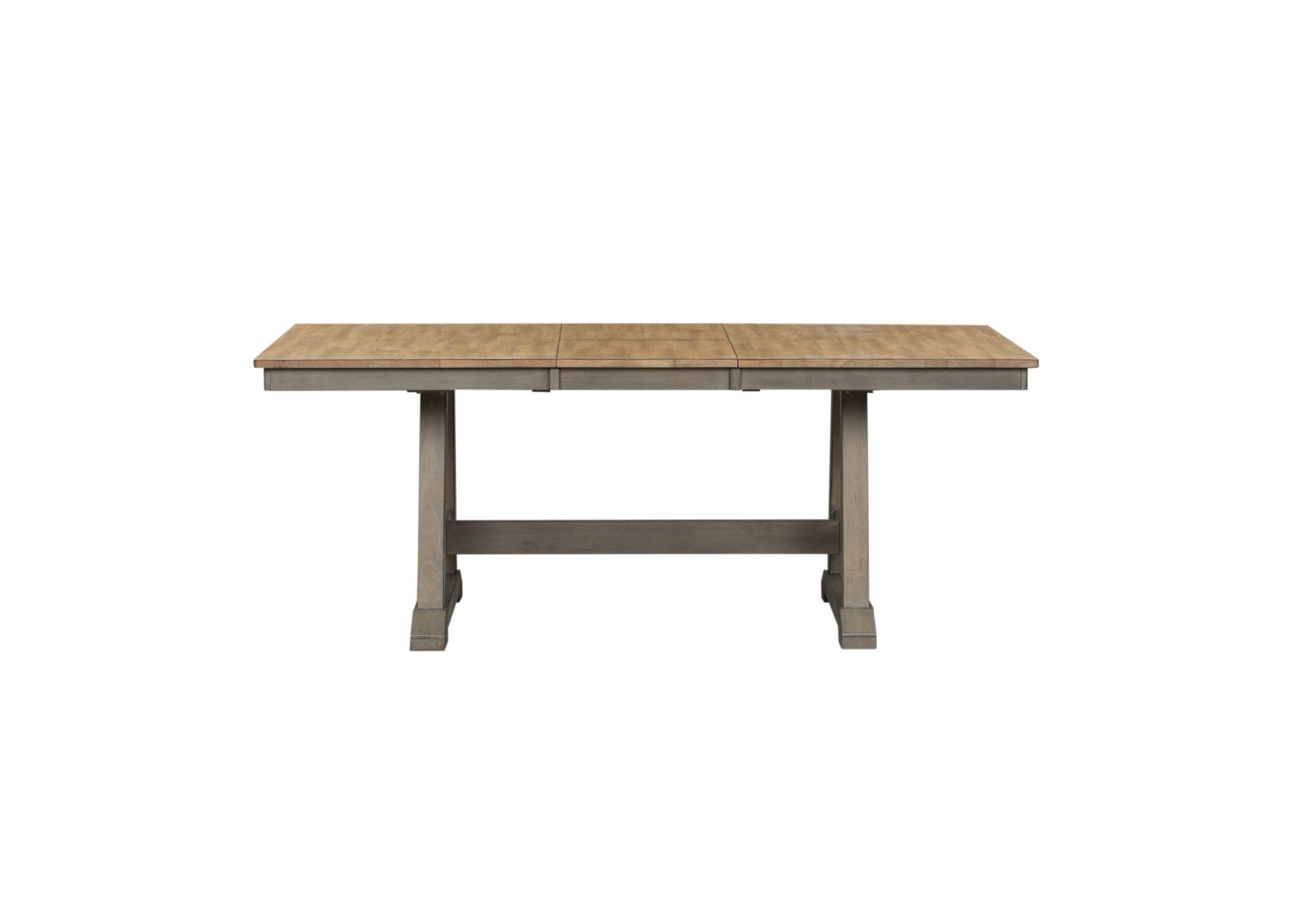 Lindsey Farm Brown/Gray Extension Leaf Dining Table,Liberty