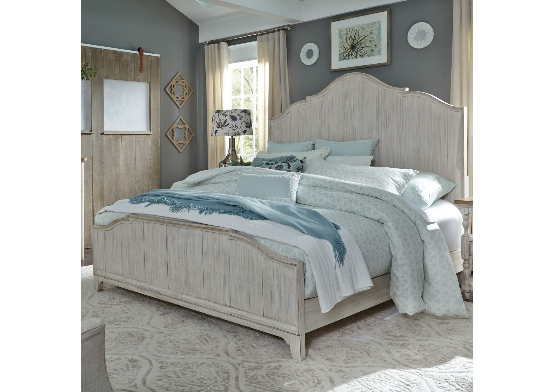 Farmhouse Reimagined Queen Panel Bed,Liberty
