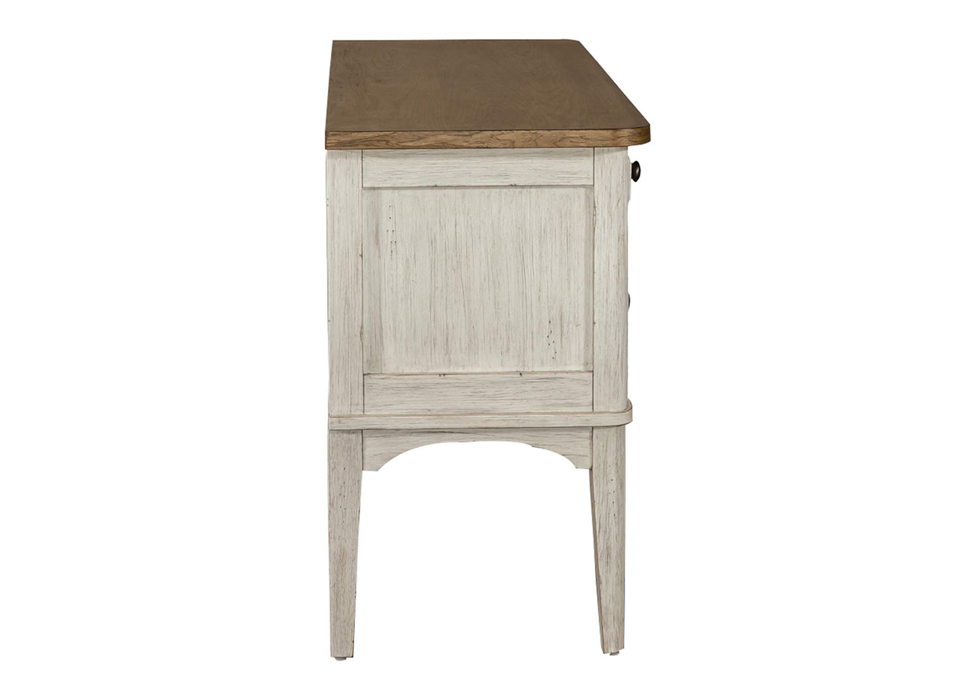 Farmhouse Reimagined Antique White Vanity Desk Rhynes Rhodes Furniture