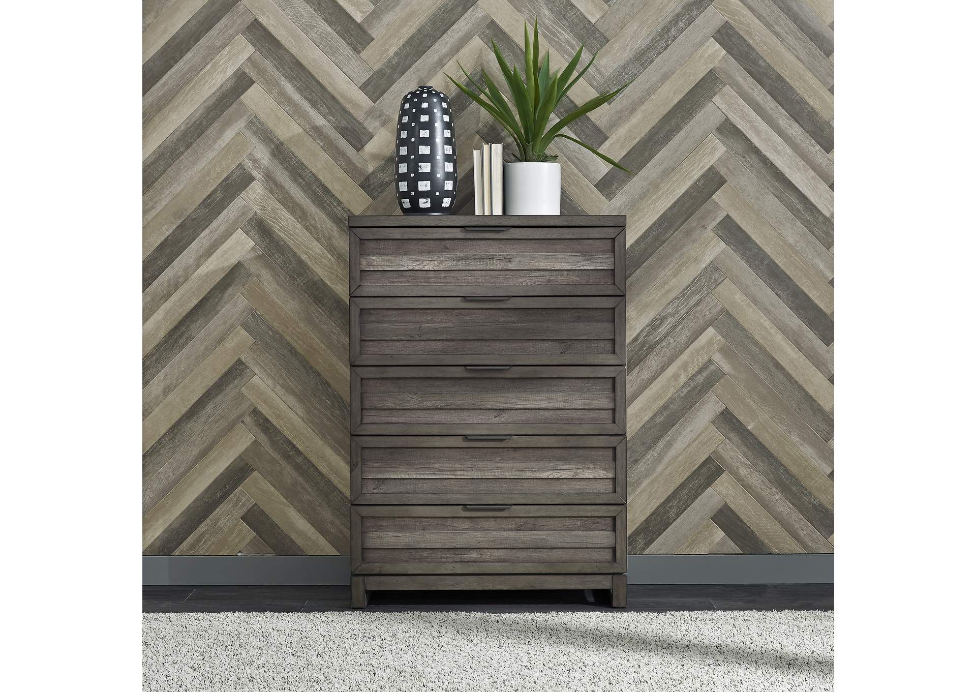 Tanners Creek California King Panel Bed, Dresser & Mirror, Chest, Nightstand,Liberty