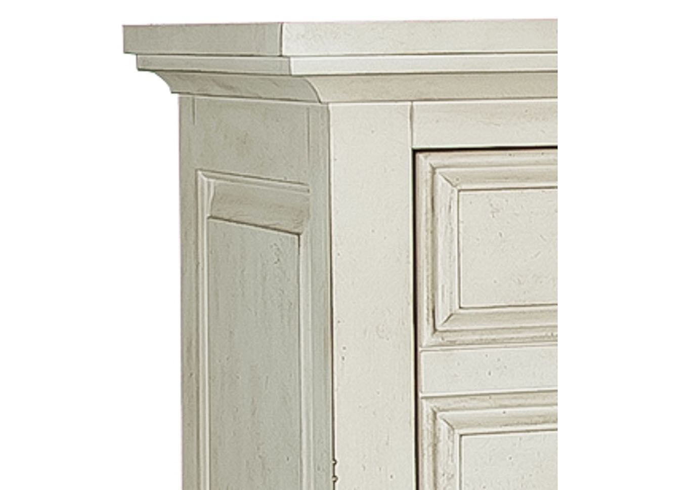 High Country King Poster Bed, Dresser & Mirror, Nightstand,Liberty