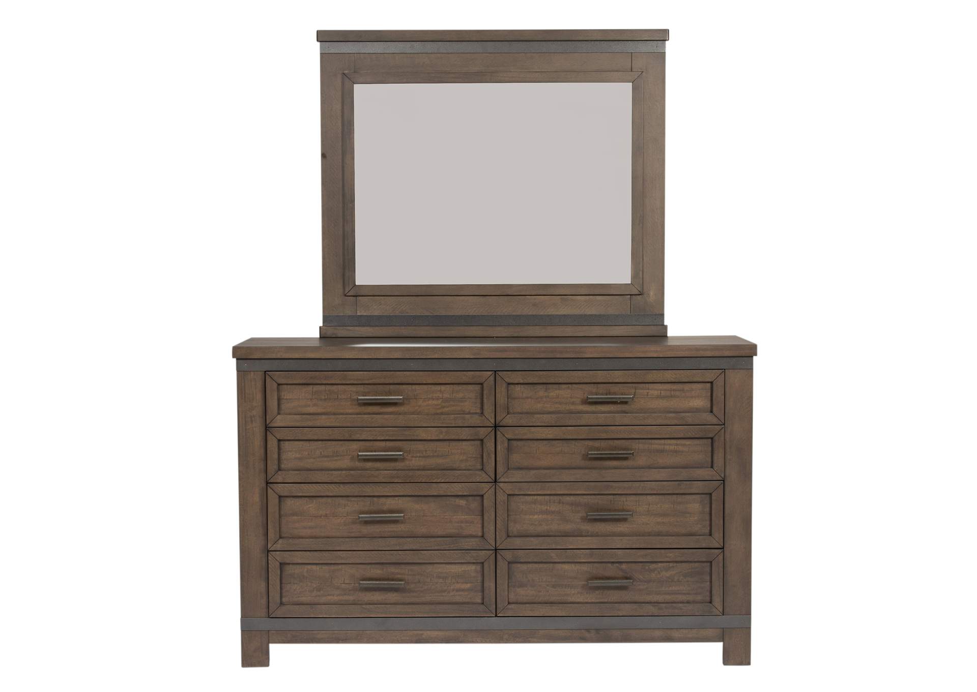 Thornwood Hills Rock Beaten Gray California King Bookcase Bed, Dresser & Mirror, Chest, Nightstand,Liberty