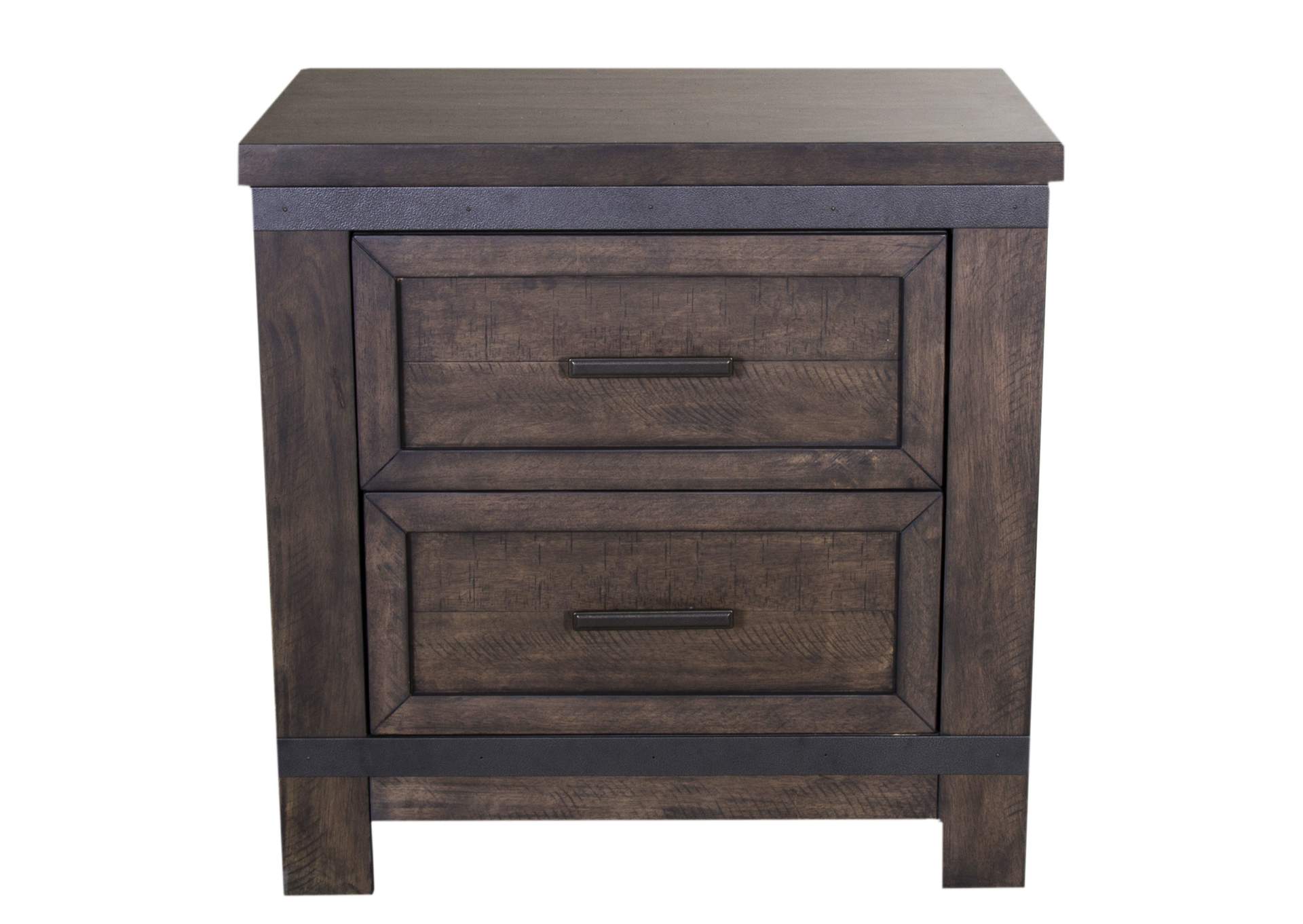 Thornwood Hills Rock Beaten Gray California King Bookcase Bed, Dresser & Mirror, Nightstand,Liberty