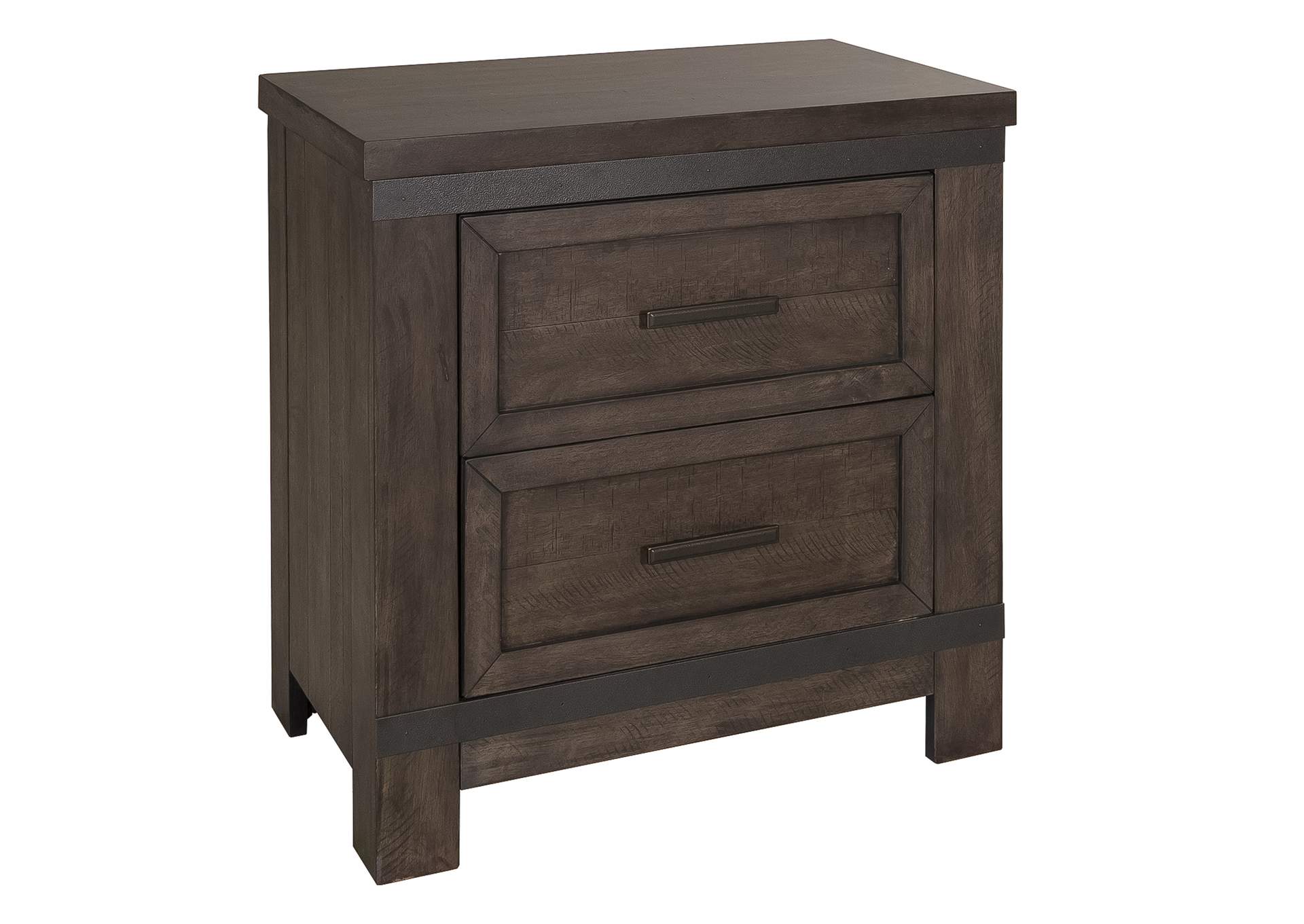 Thornwood Hills Rock Beaten Gray California King Storage Bed, Dresser & Mirror, Chest, Nightstand,Liberty