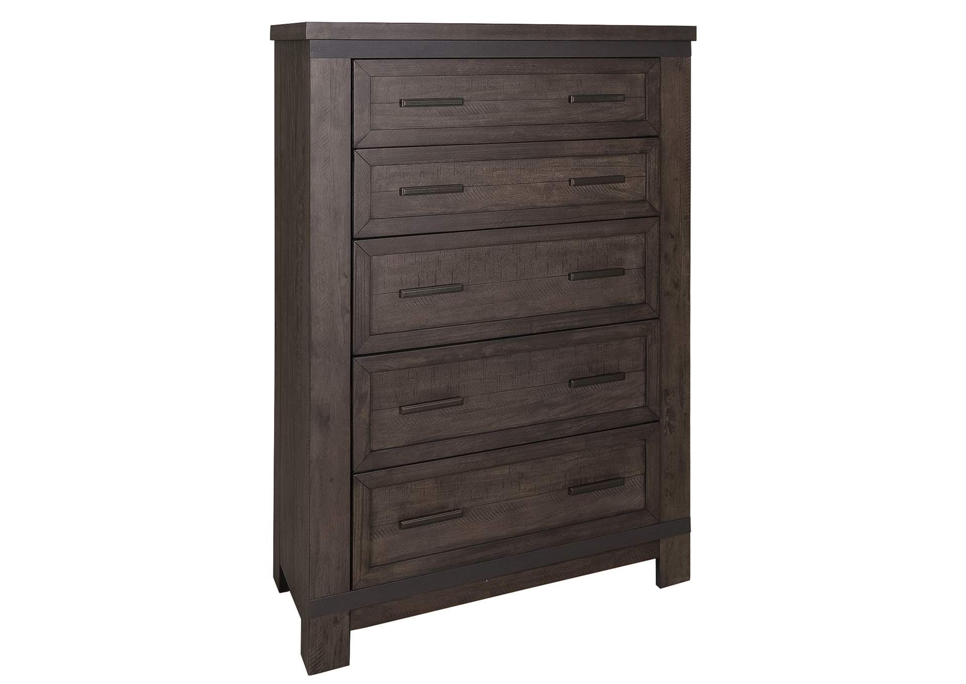 Thornwood Hills Rock Beaten Gray California King Storage Bed, Dresser & Mirror, Chest,Liberty