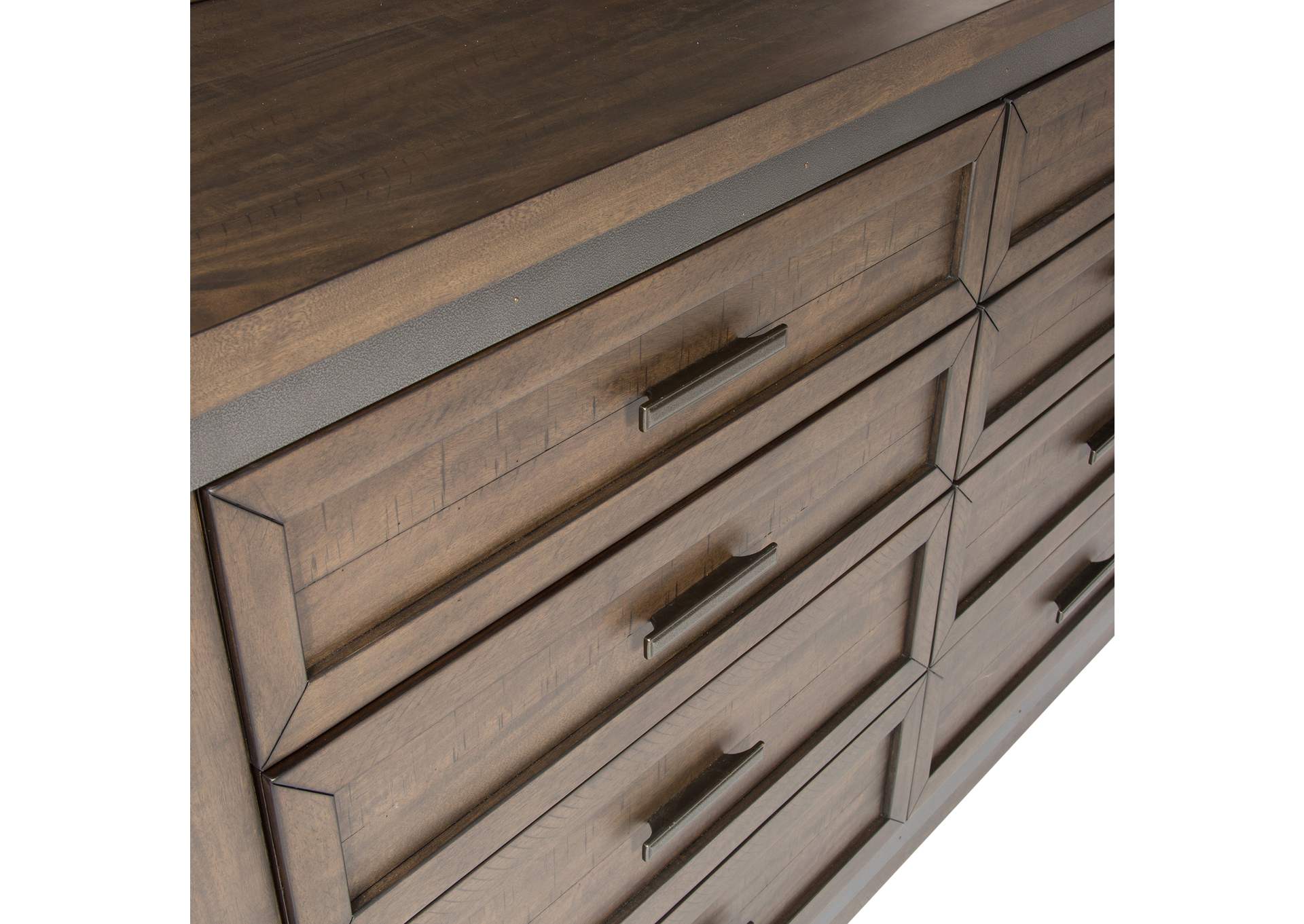 Thornwood Hills King Panel Bed, Dresser & Mirror, Nightstand,Liberty