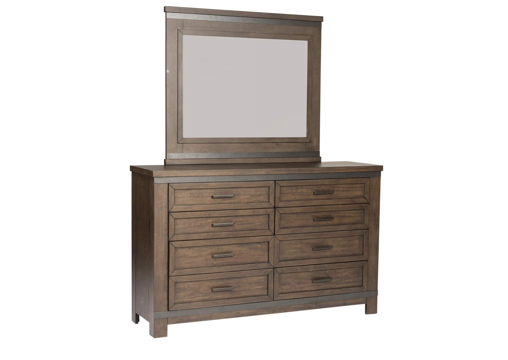 Thornwood Hills King Panel Bed, Dresser & Mirror, Nightstand,Liberty