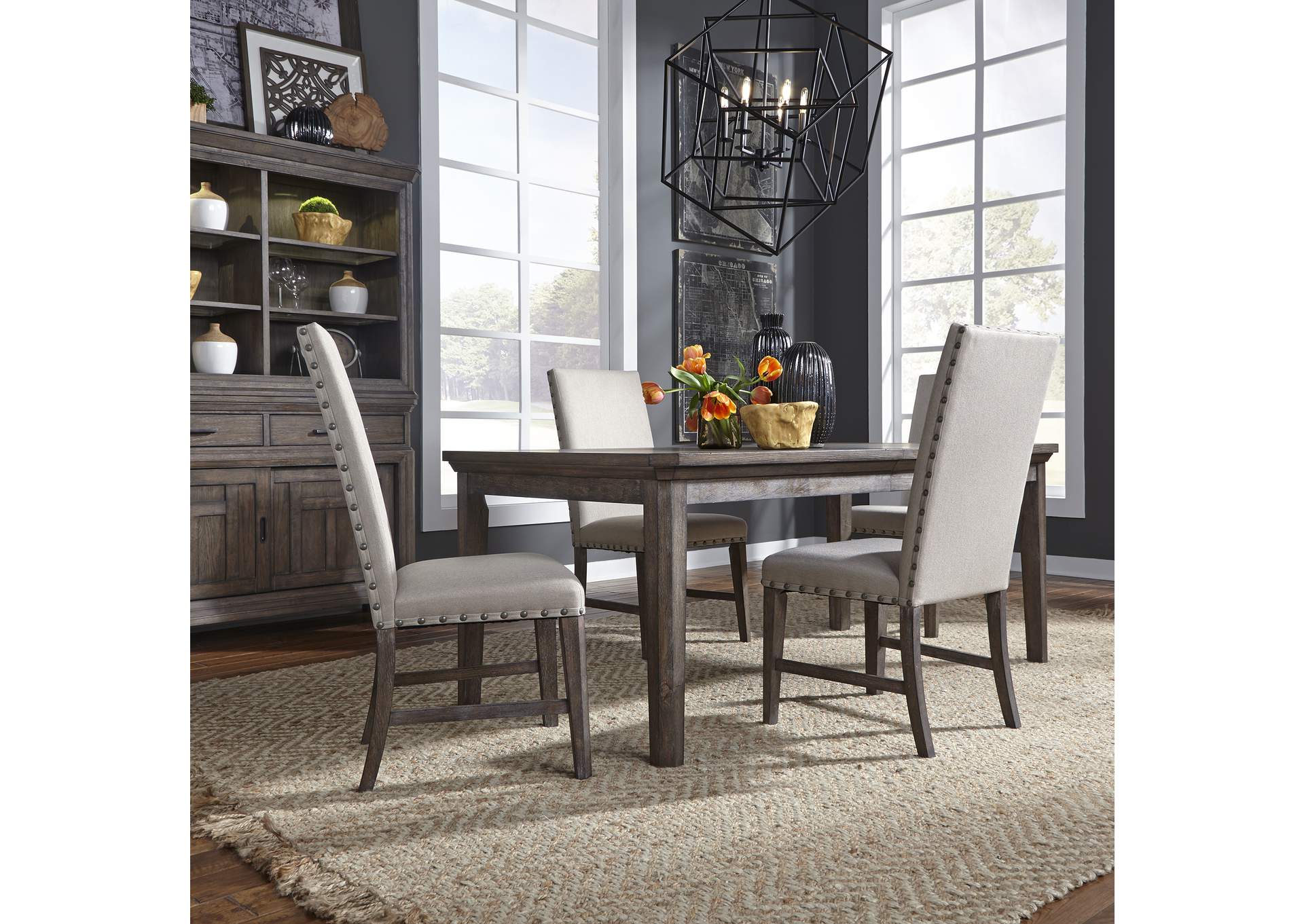 Artisan Prairie 5 Piece Rectangular Table Set,Liberty