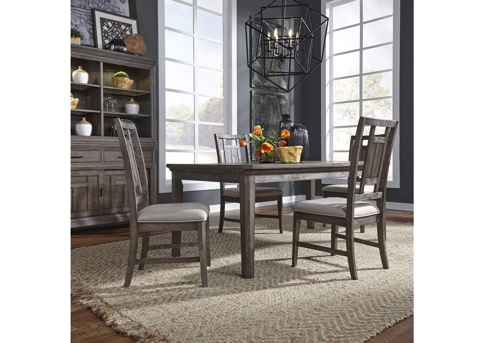 Artisan Prairie Opt 5 Piece Rectangular Table Set,Liberty