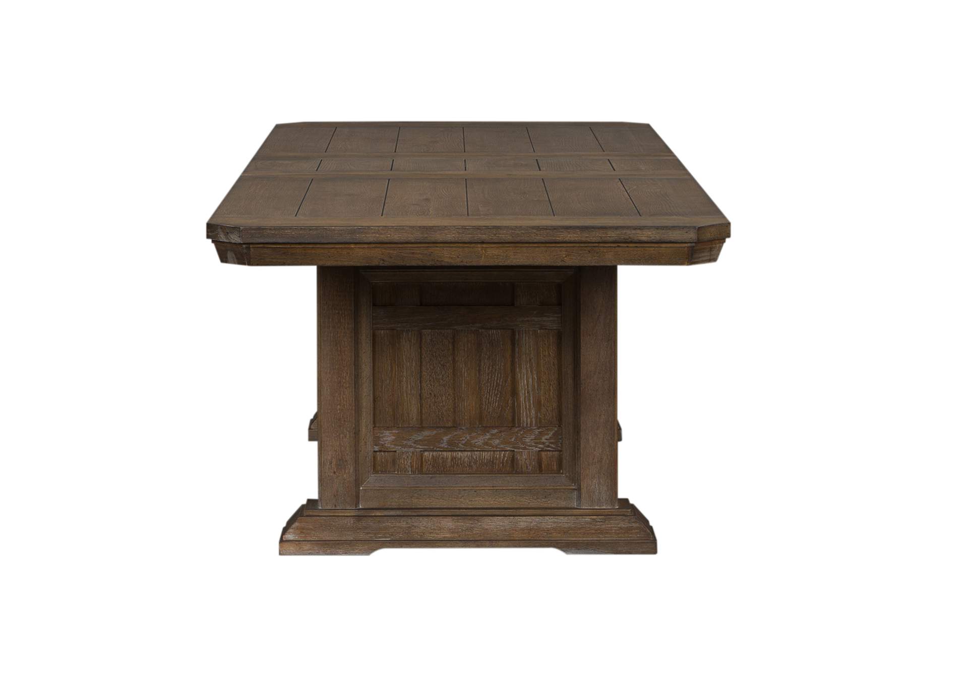 Artisan Prairie Oak Rectangular Extension Leaf Dining Table,Liberty