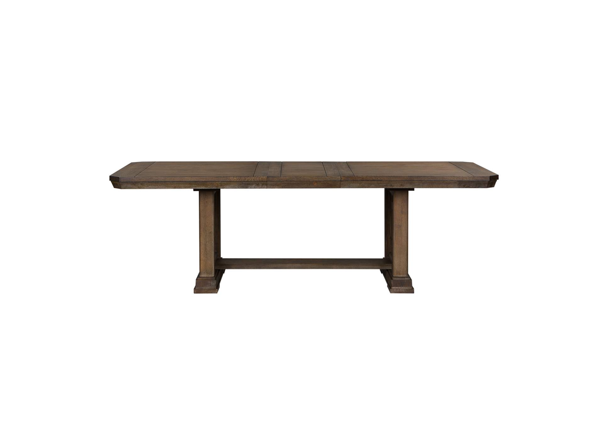 Artisan Prairie Oak Rectangular Extension Leaf Dining Table,Liberty