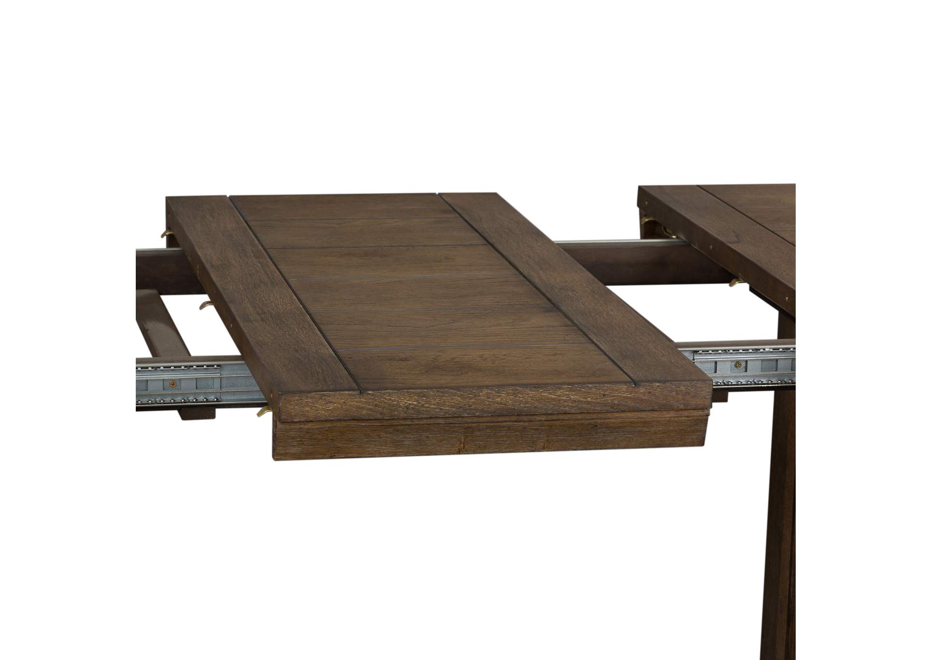 Artisan Prairie Oak Rectangular Extension Leaf Dining Table,Liberty