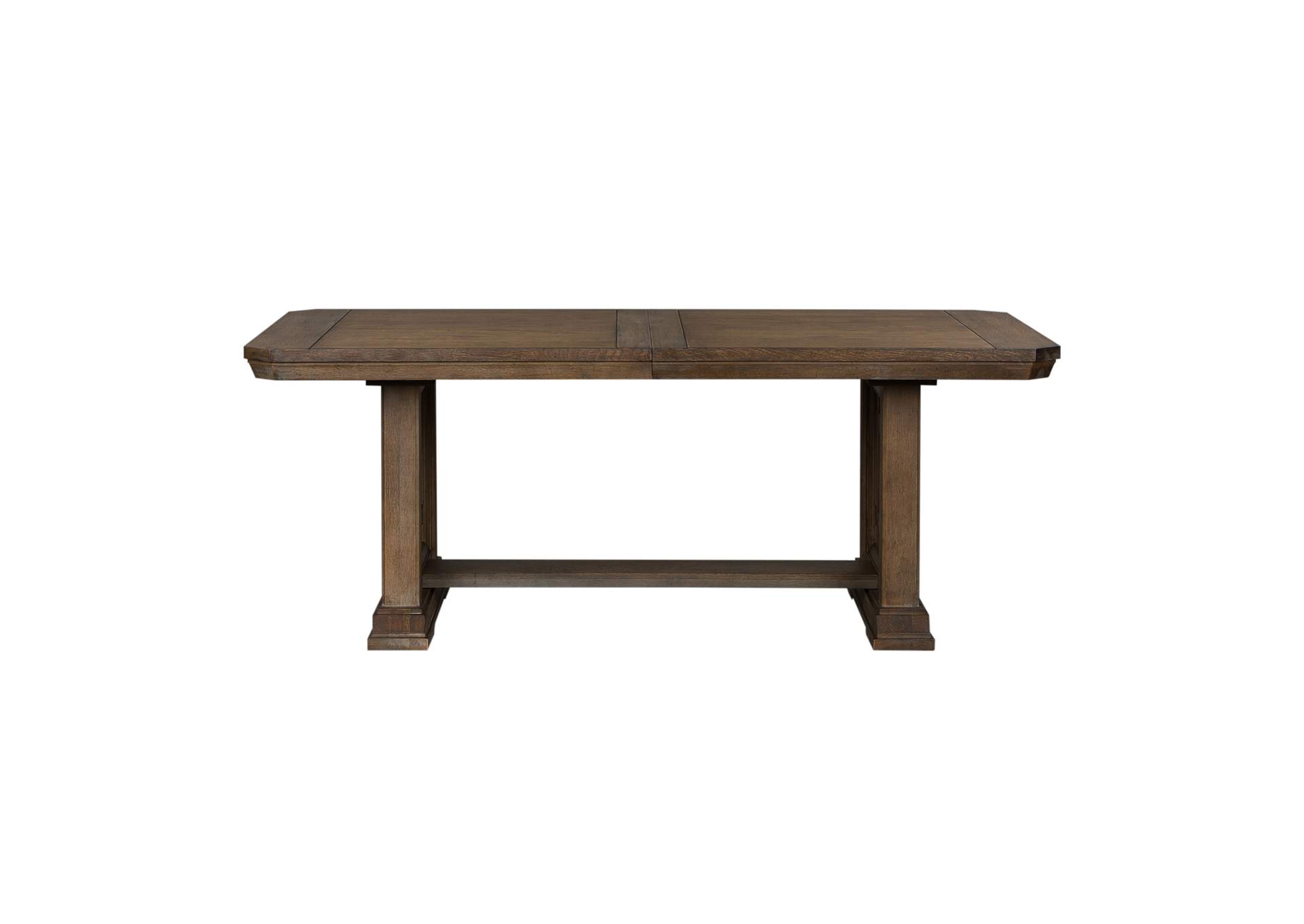 Artisan Prairie Oak Rectangular Extension Leaf Dining Table,Liberty