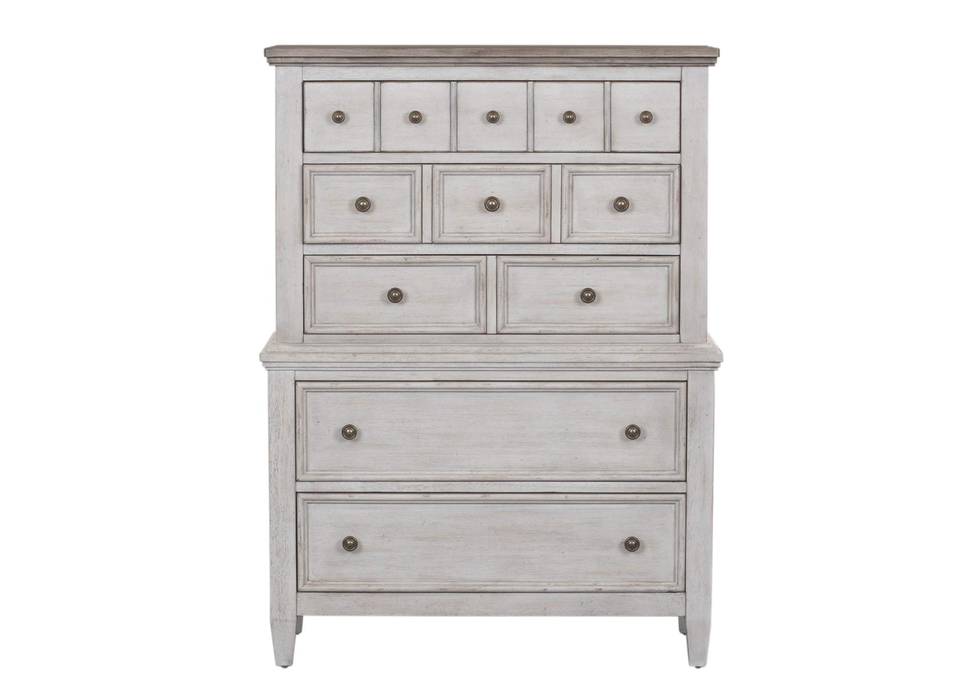 Heartland California King Panel Bed, Dresser & Mirror, Chest, Nightstand,Liberty