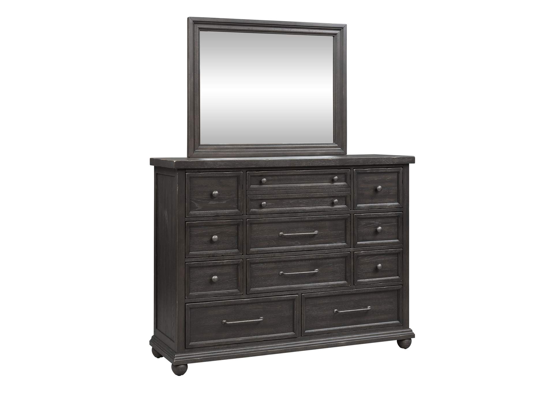 King California Panel Bed, Dresser & Mirror, Night Stand,Liberty