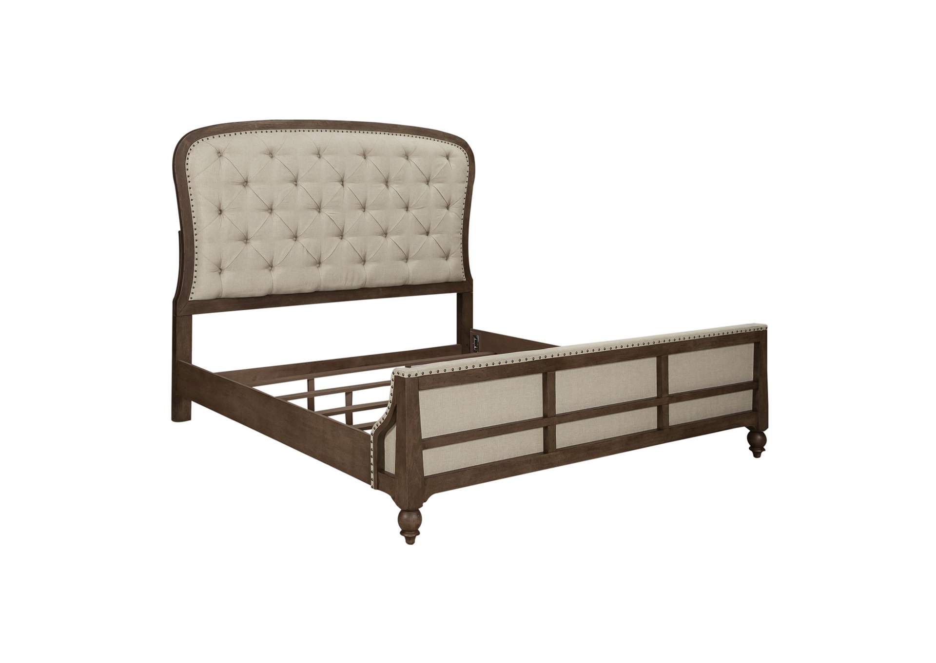 Americana Farmhouse King Shelter Bed,Liberty
