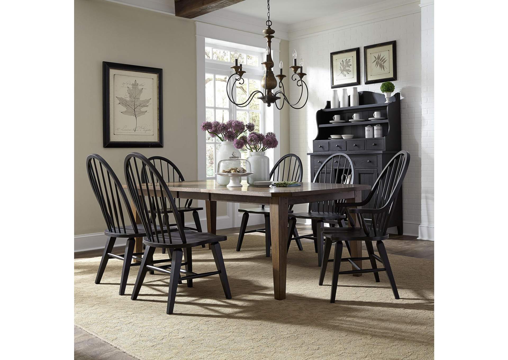 Hearthstone Ridge 7 Piece Rectangular Table Set,Liberty