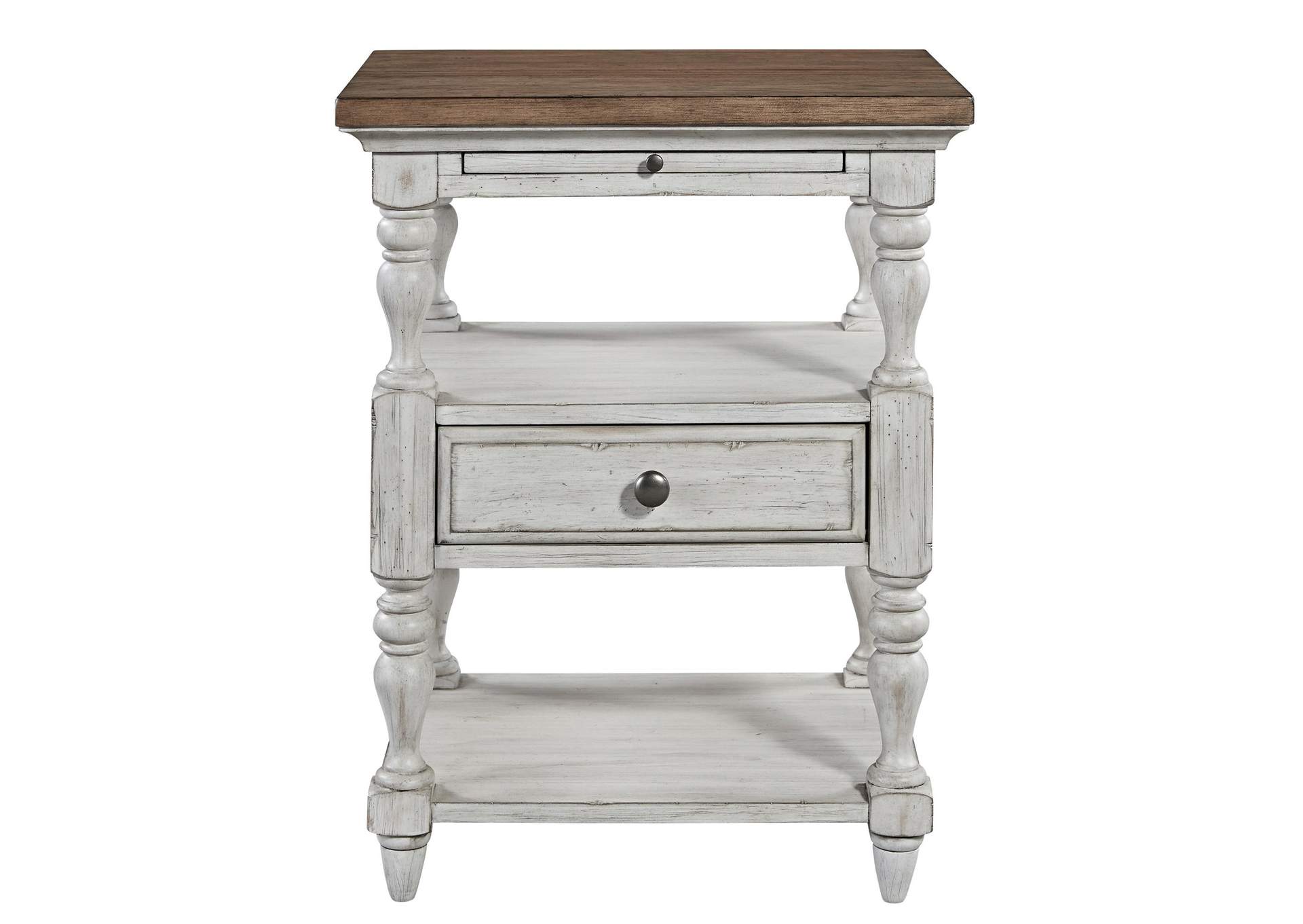 Farmhouse Reimagined 1 Drawer Nightstand,Liberty