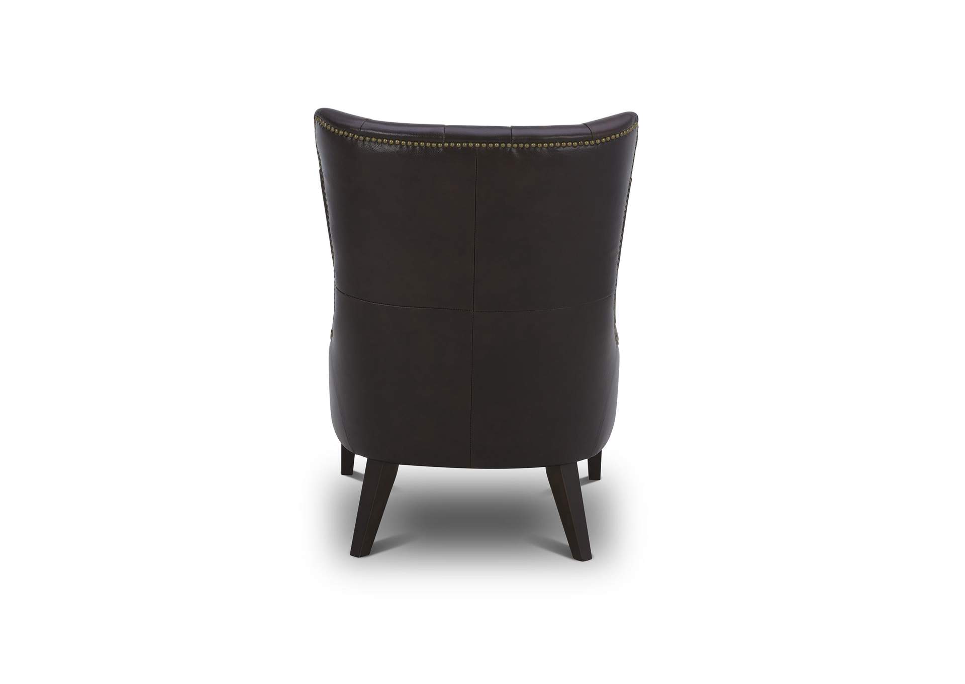 Garrison Leather Accent Chair - Brown,Liberty