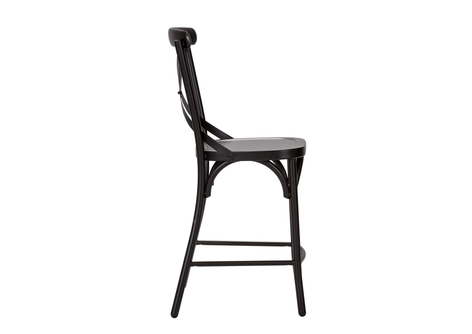 Vintage Series X Back Counter Chair - Black,Liberty
